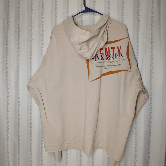 SAVAGE X FENTY Hooded Long-Sleeve Back Page Graphic Tee - Picture 2 of 3